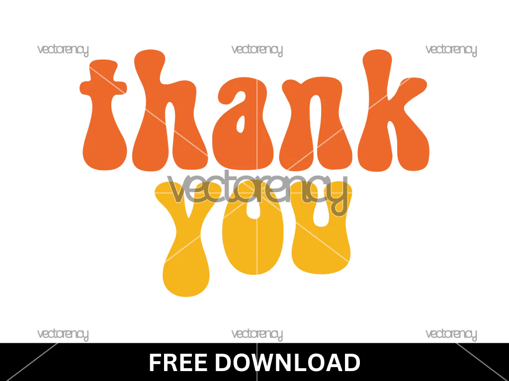 Thank You Vector Groovy Free