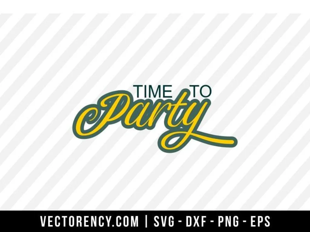 Time To Party SVG