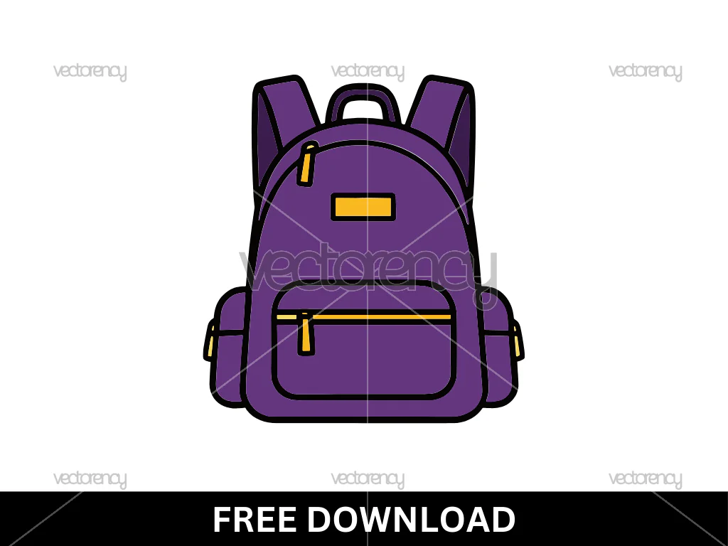 School Bag Purple Clipart Free Download SVG