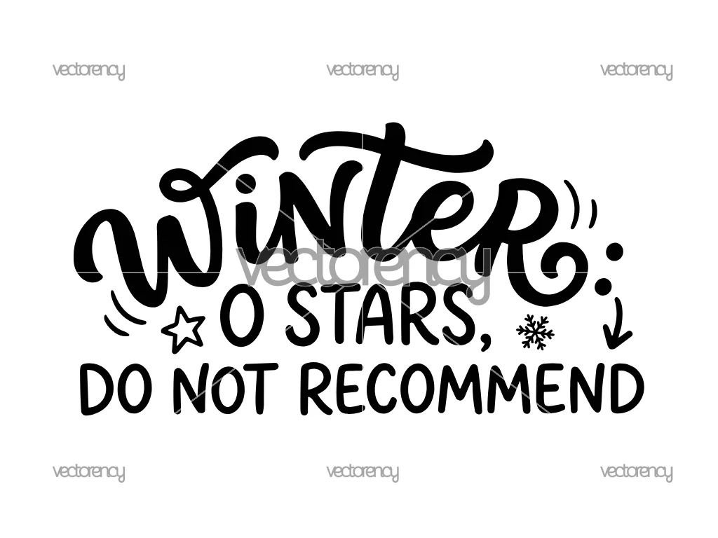 Winter 0 Stars, Do Not Recommend SVG