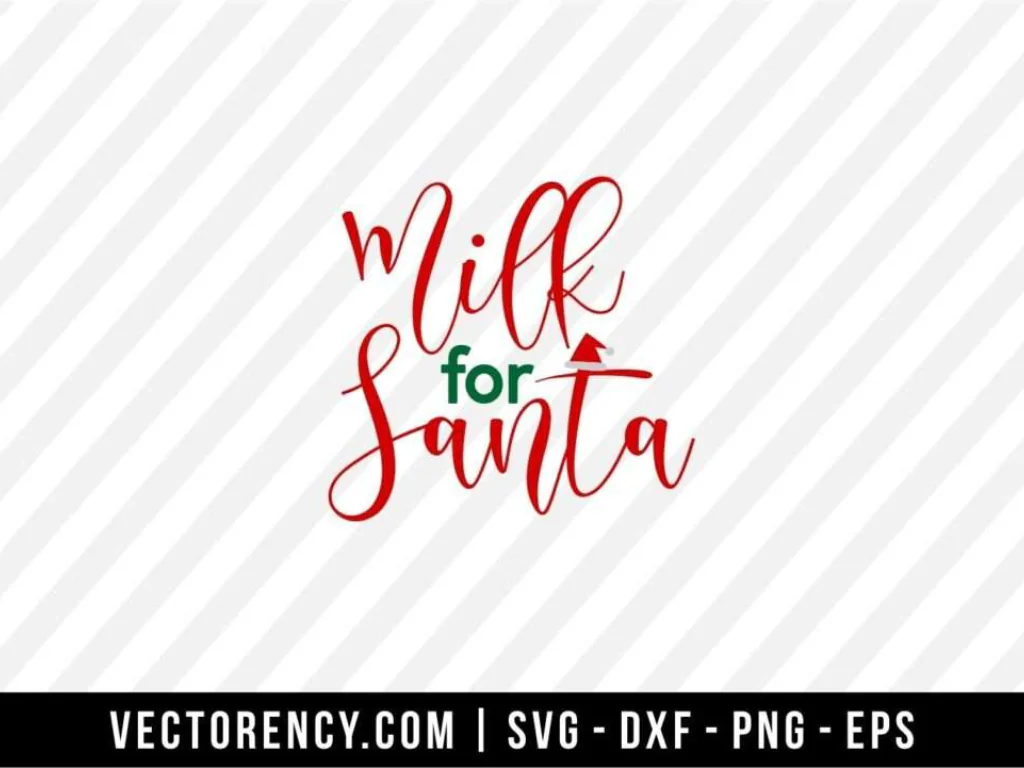 Milk For Santa SVG File