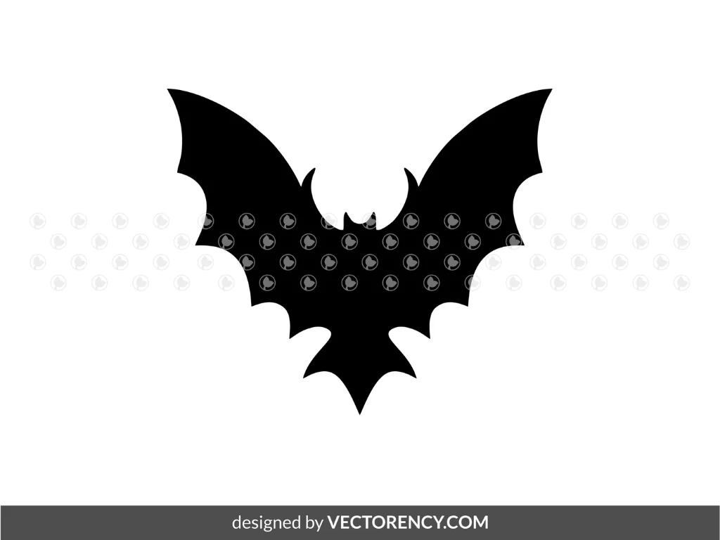 Flying Bat Silhouette SVG