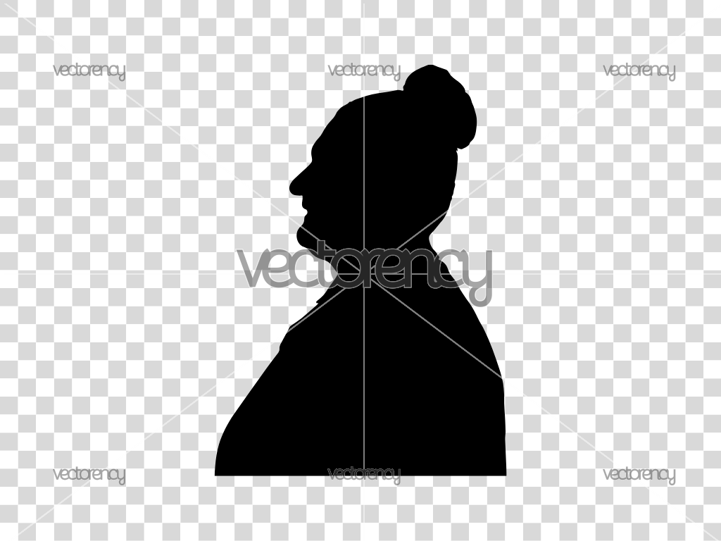 Grandma Hair Bun Women Silhouette Vector SVG