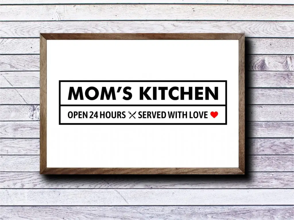 Sign Mom’s Kitchen SVG