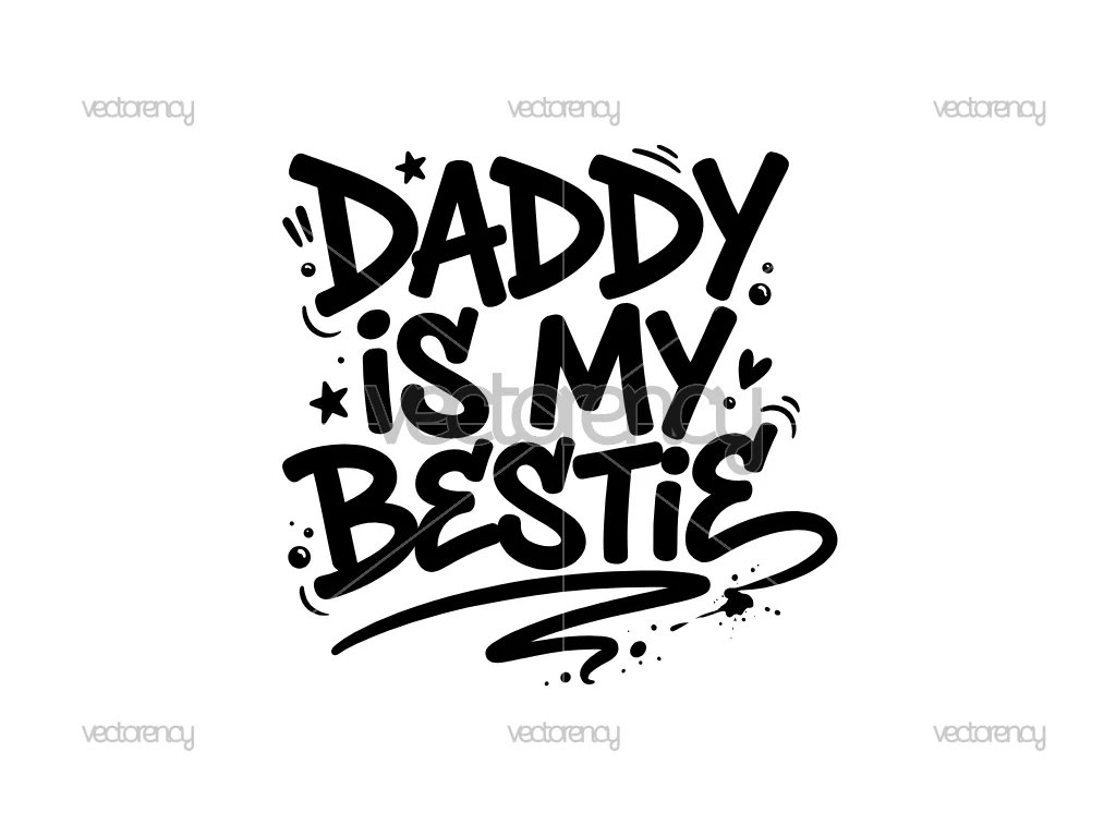 Daddy Is My Bestie Baby Shower SVG PNG