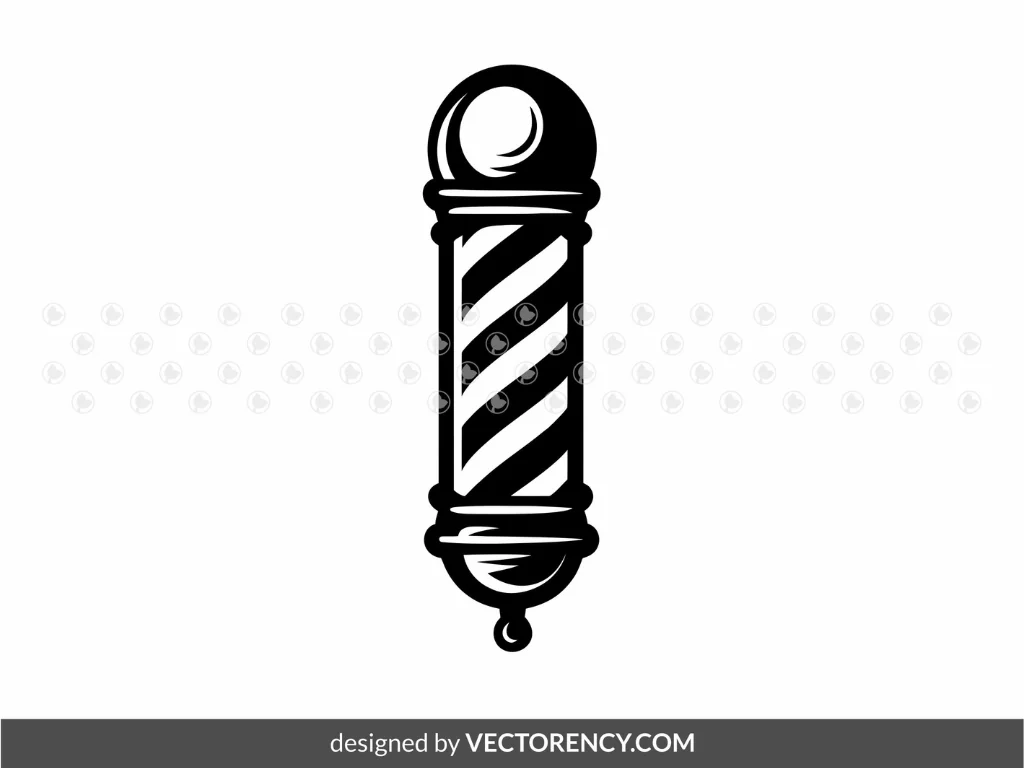 Illustration Barber Pole SVG