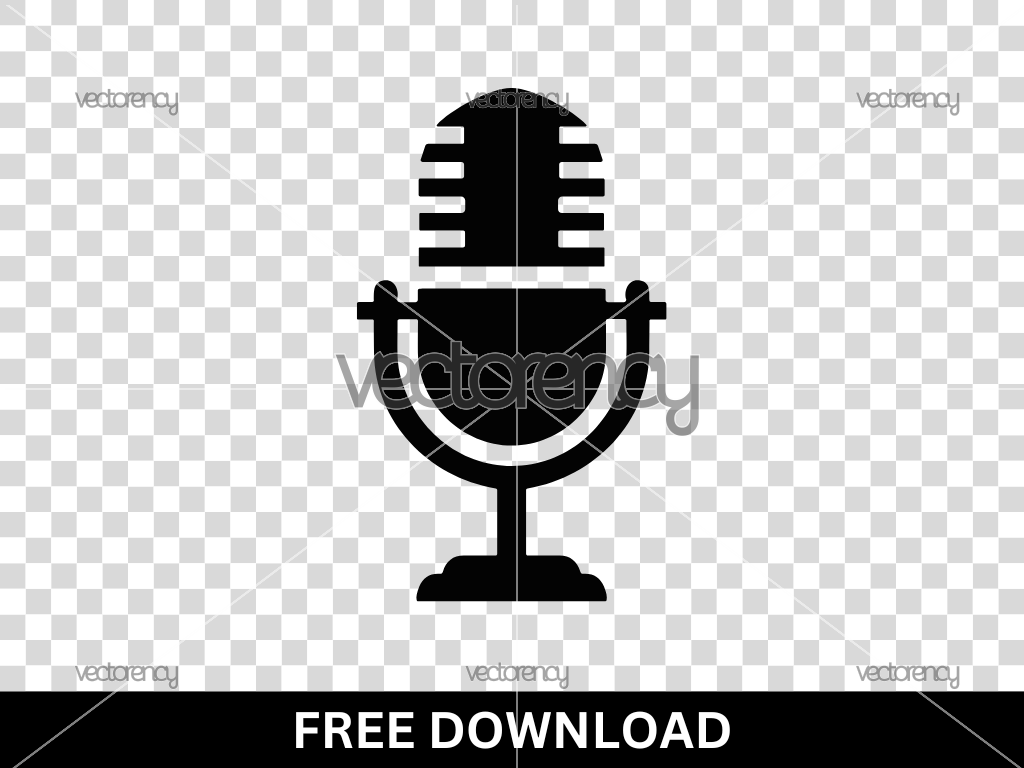 Microphone Podcast SVG Free