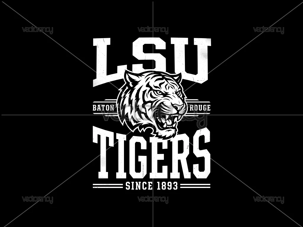LSU Tigers Premium Vintage Design