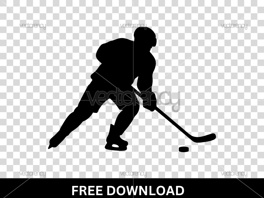 Free Hockey Silhouette SVG