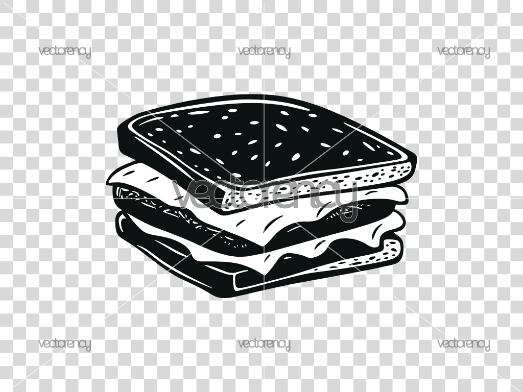 Sandwich SVG Vector Image