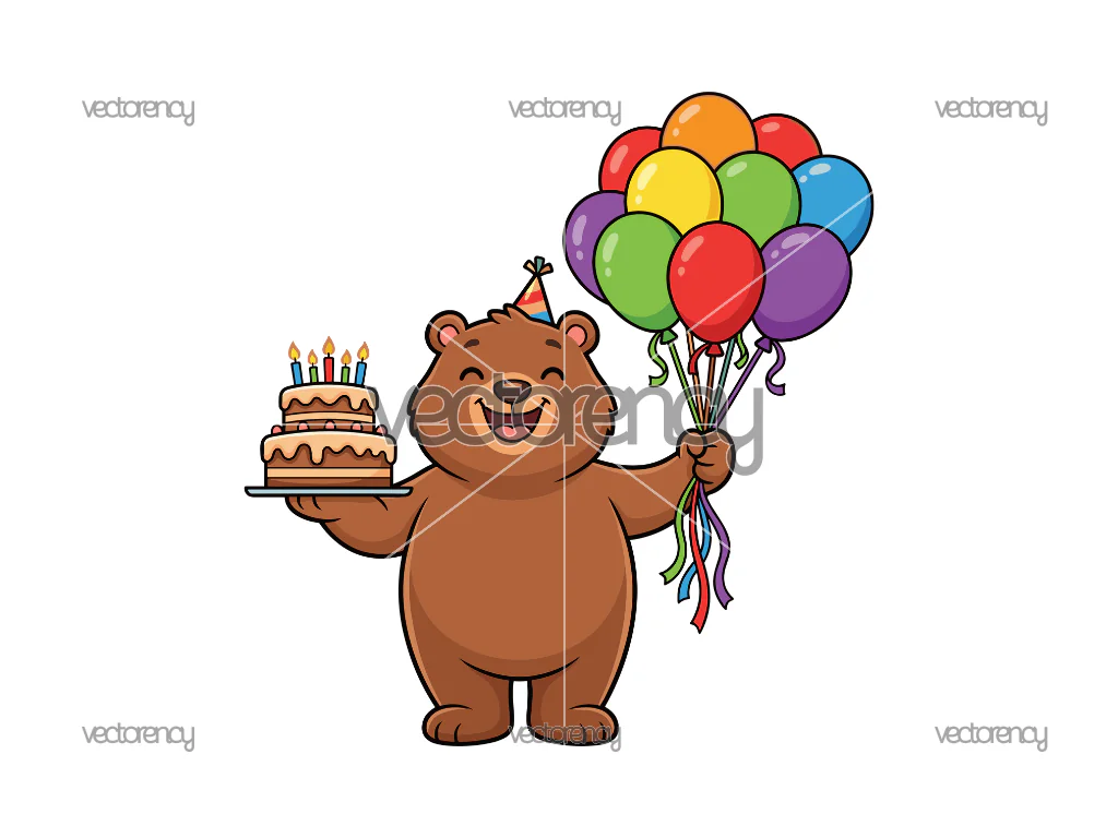 Animal Bear Birthday
