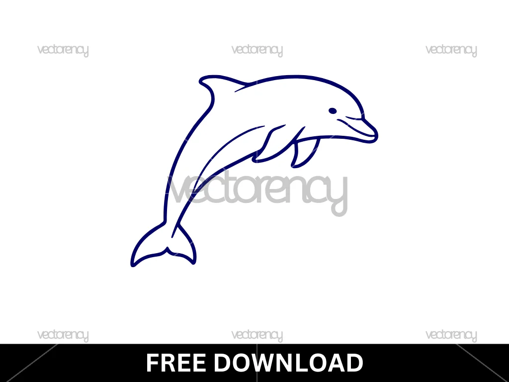 Free Dolphin Vector SVG