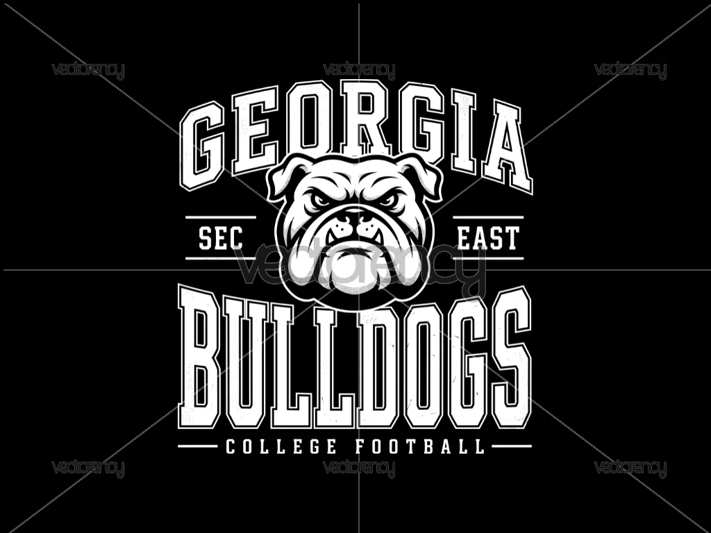 Georgia Bulldogs Football T-Shirt Graphic Design