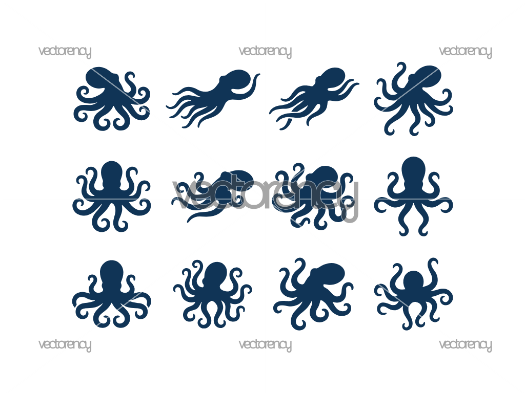 Octopus Animal Silhouette