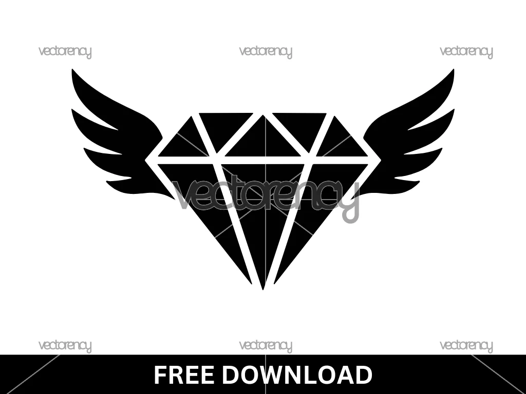 Diamond Wings SVG Logo