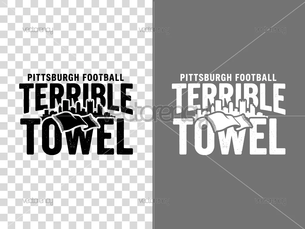 Pittsburgh Terrible Towel PNG Transparent Graphic Design