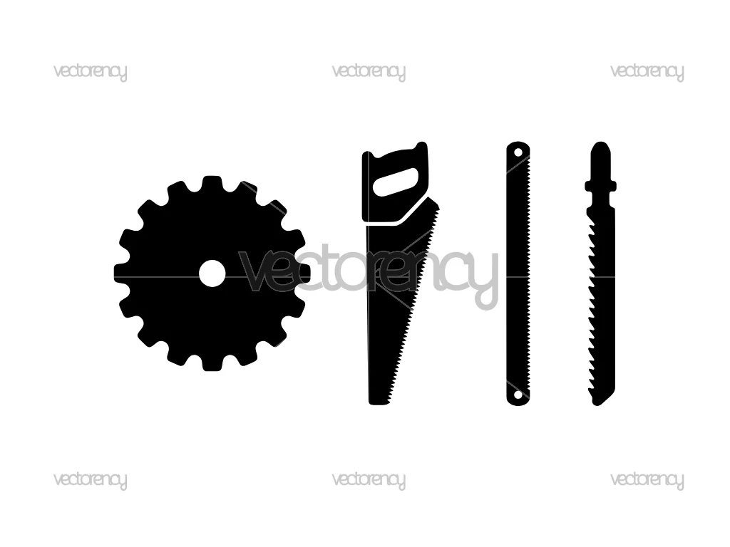 Saw Blade Cutting Tools SVG