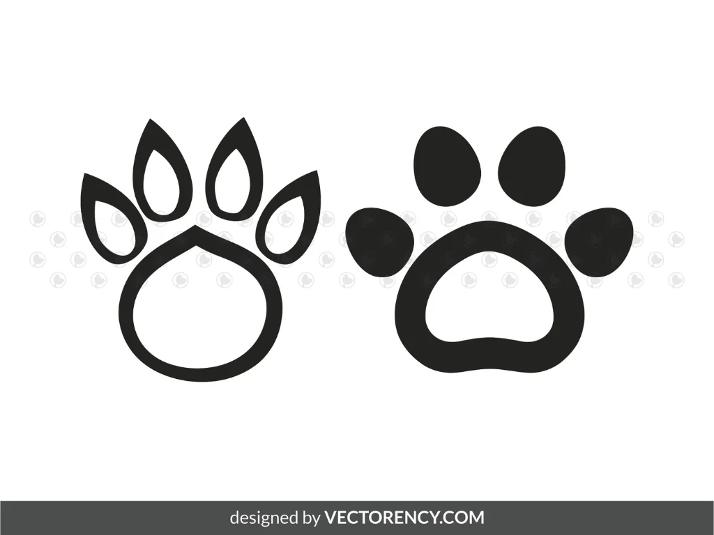 Cat Paw SVG Clipart