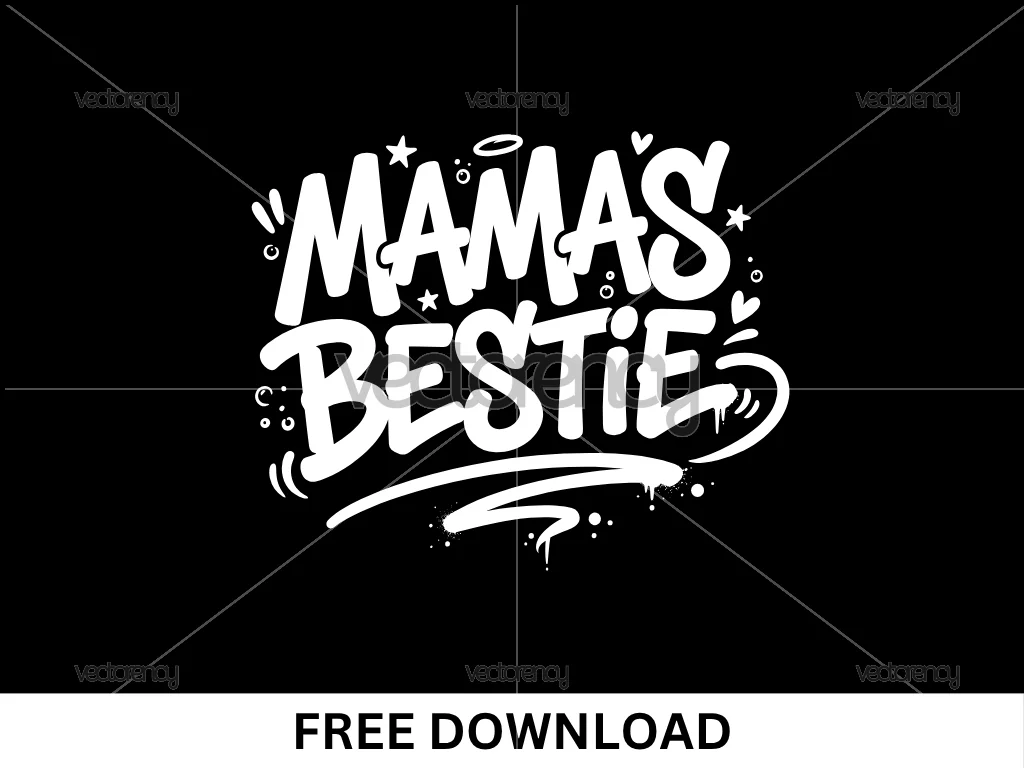 Newborn Baby Mamas Bestie SVG Free