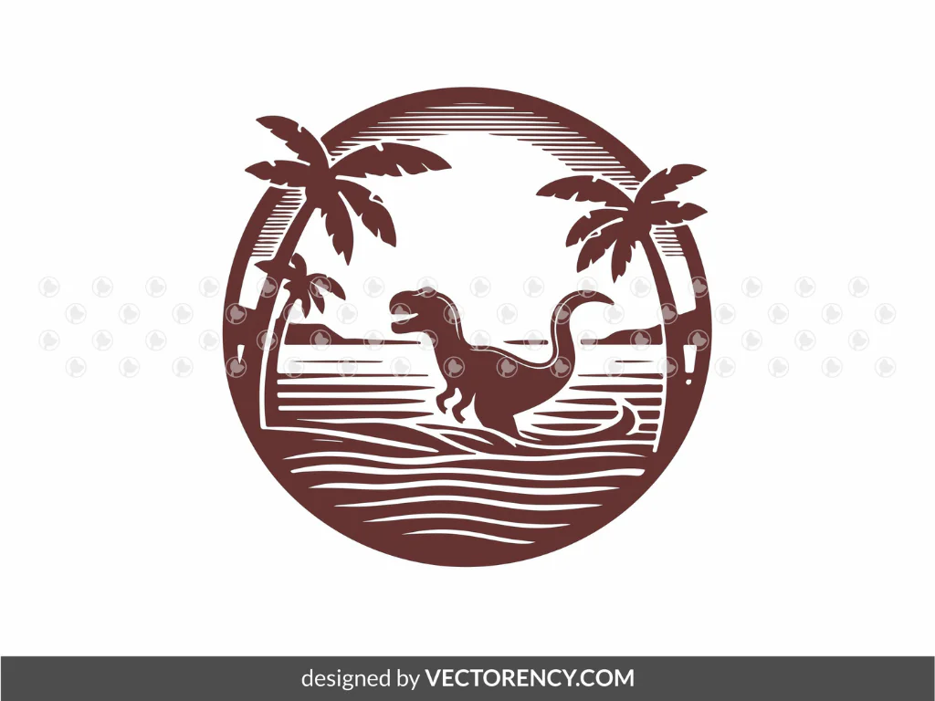 Jurassic Beach SVG