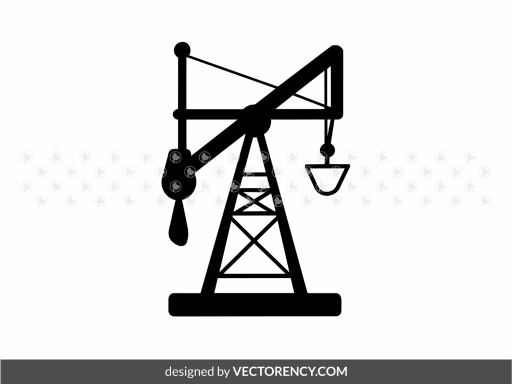 Pumpjack Clipart SVG