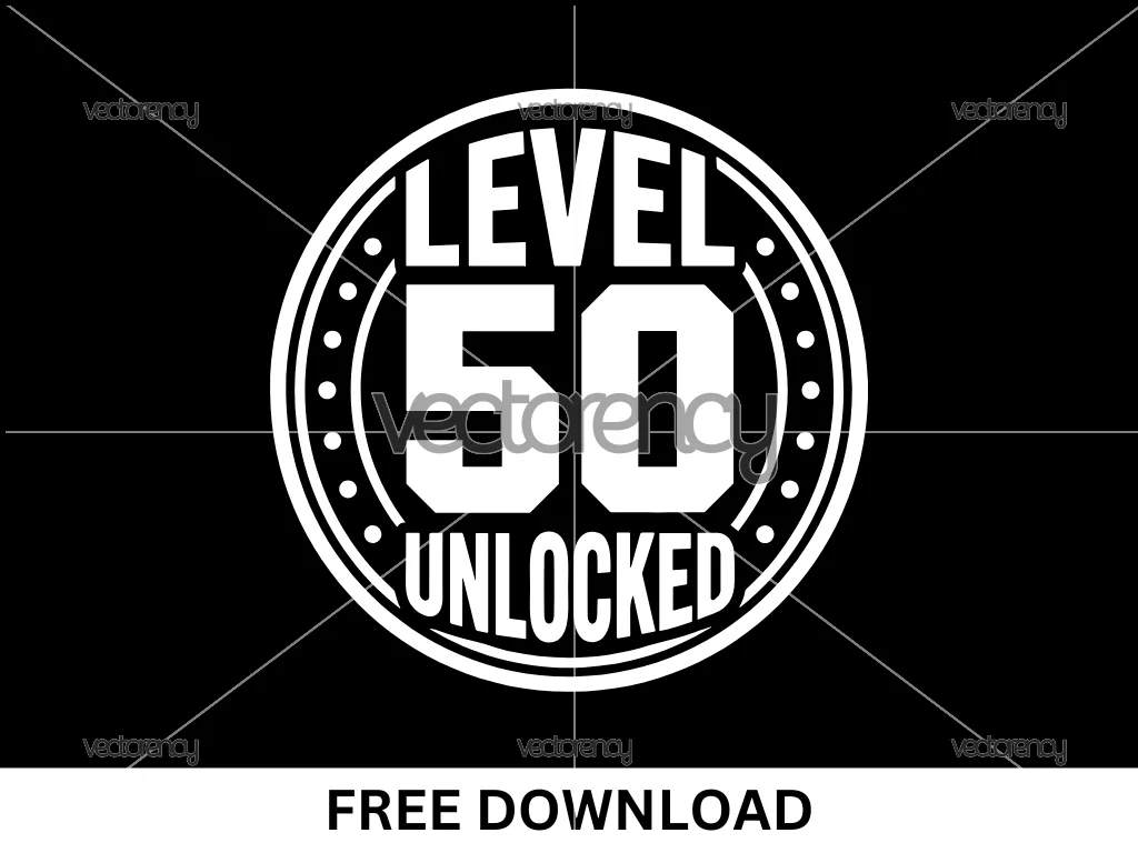 Level 50 Unlocked SVG Free
