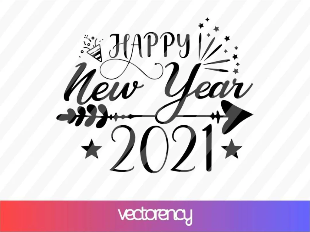 Happy New Year 2021 SVG File