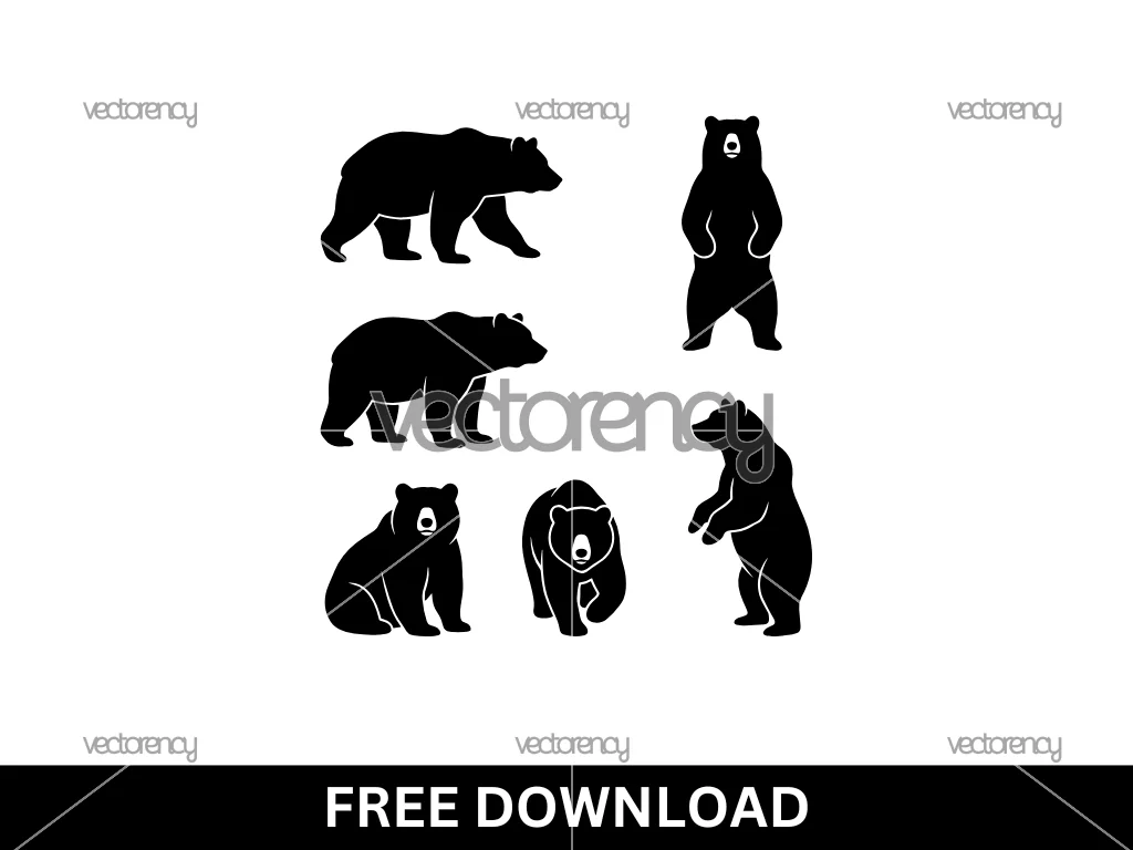 Grizzly Silhouette SVG