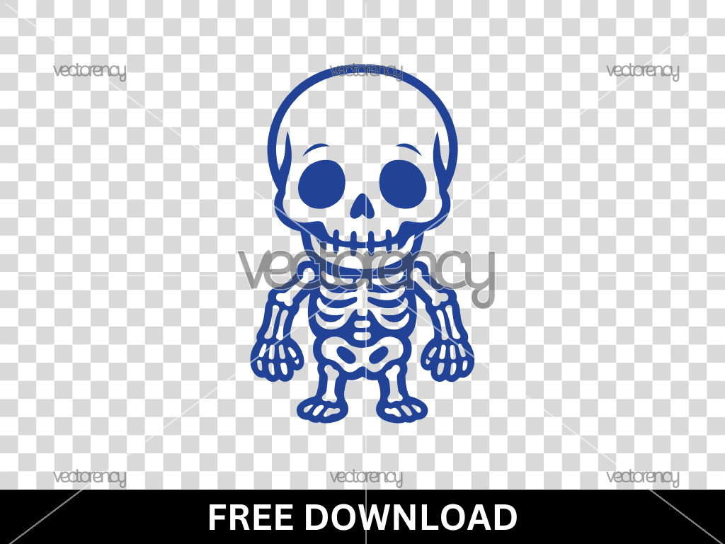 Cute Skeleton SVG Cricut Free