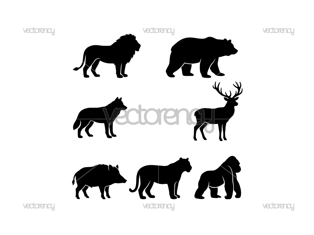 Wild Animal SVG Vector Silhouette