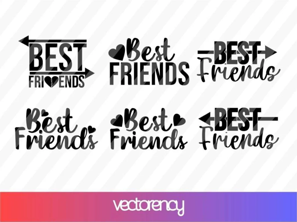 Best Friends Quotes SVG Bundle