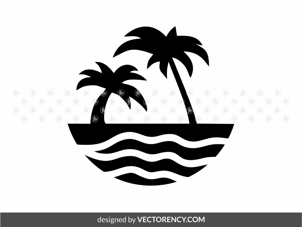 Palm Tree Graphic Design SVG Cricut