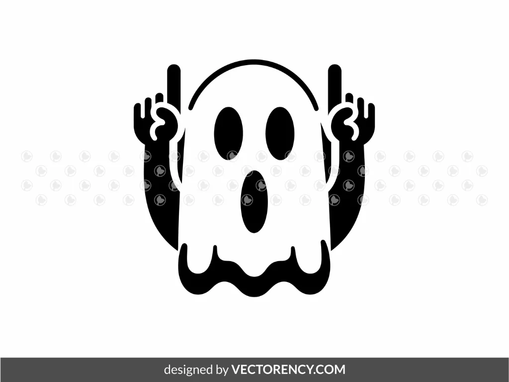 High-Quality Ghost Face SVG