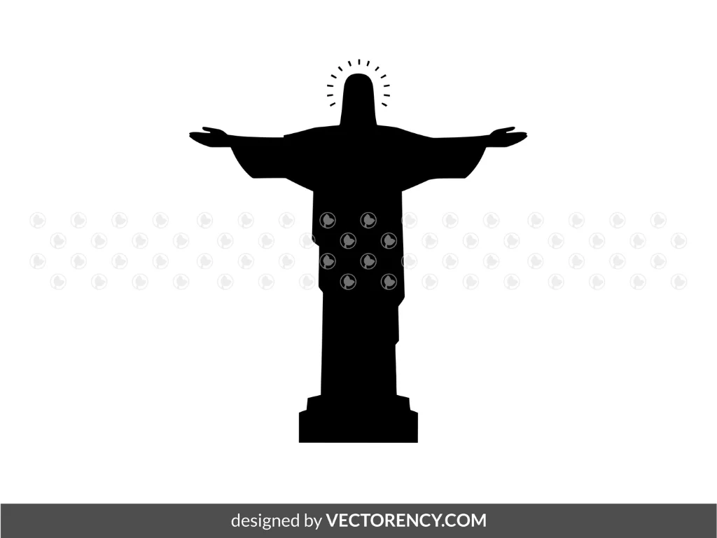 Christ the Redeemer Silhouette SVG