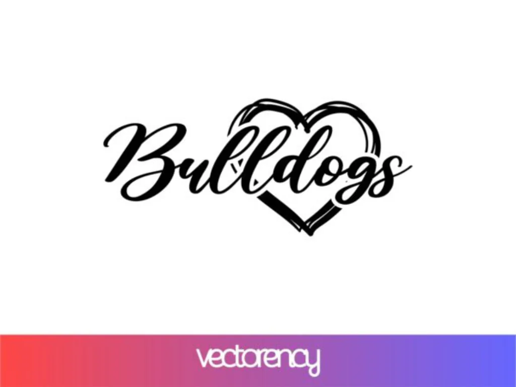 Love Bulldogs SVG EPS PNG DXF