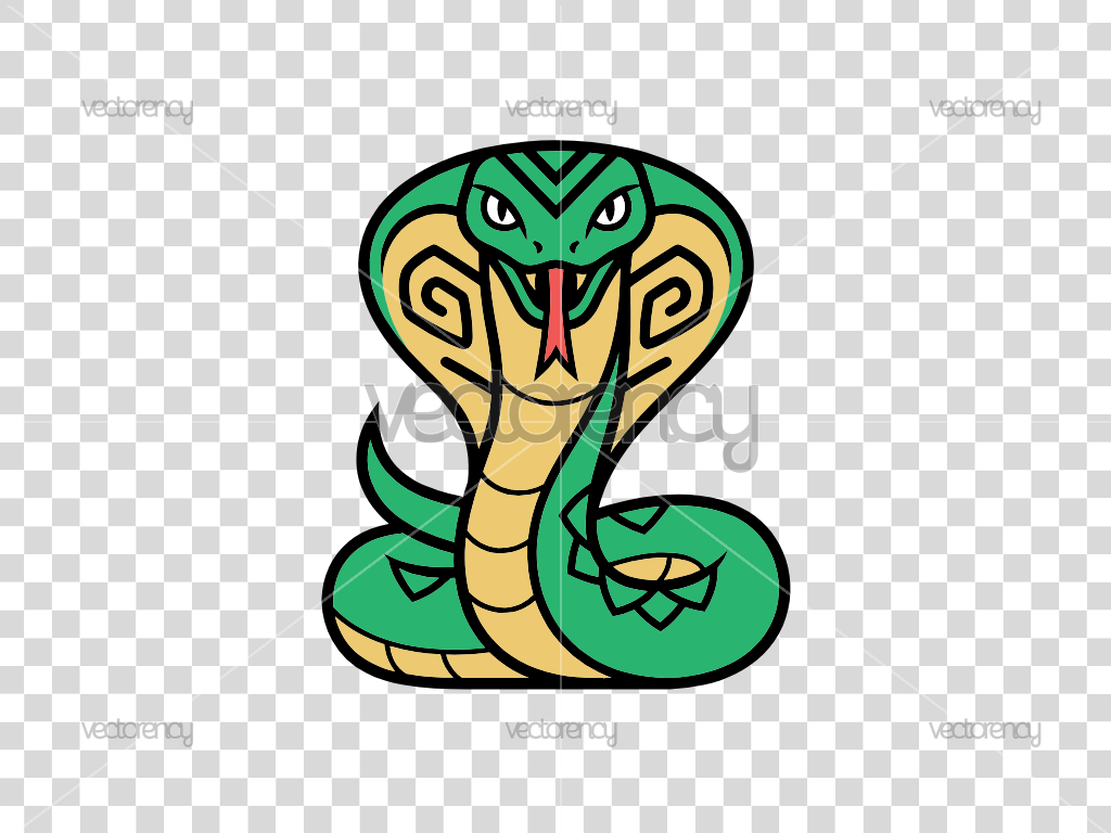 King Cobra Cartoon Clipart Premium Vector