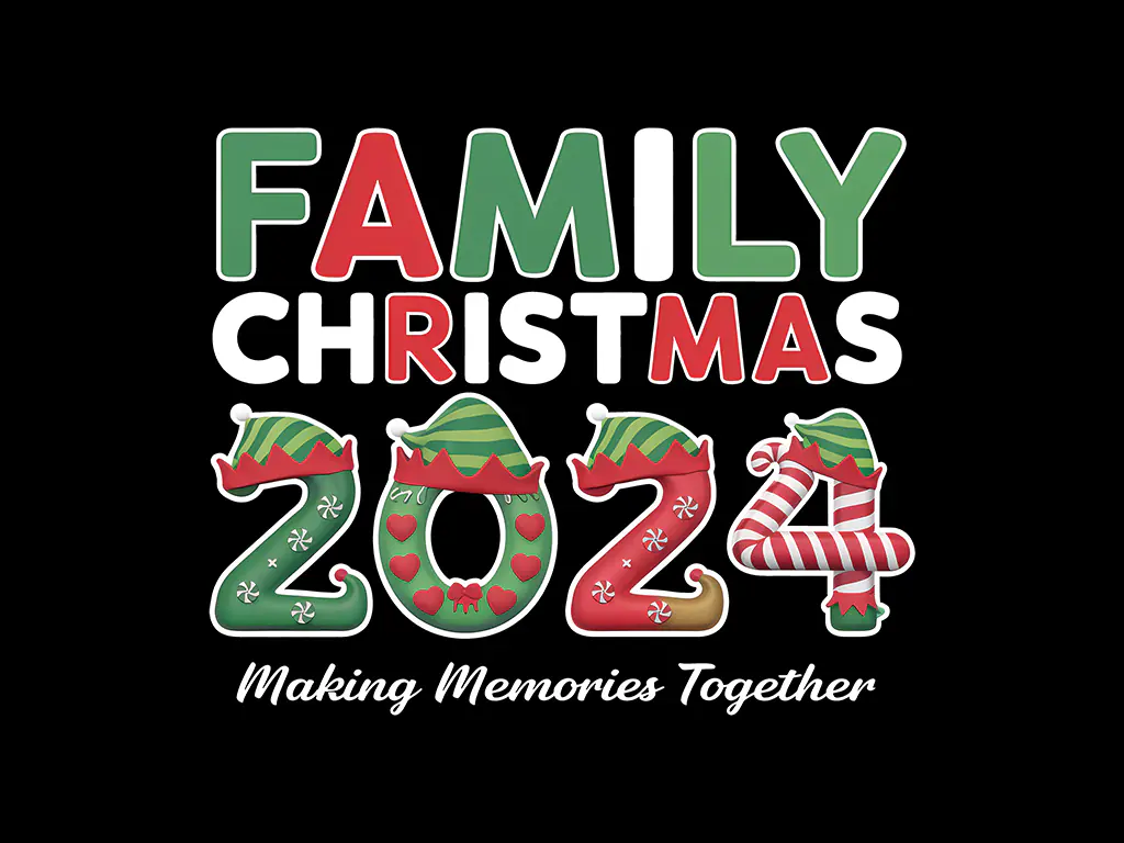 Family Christmas  2024 PNG Free Download