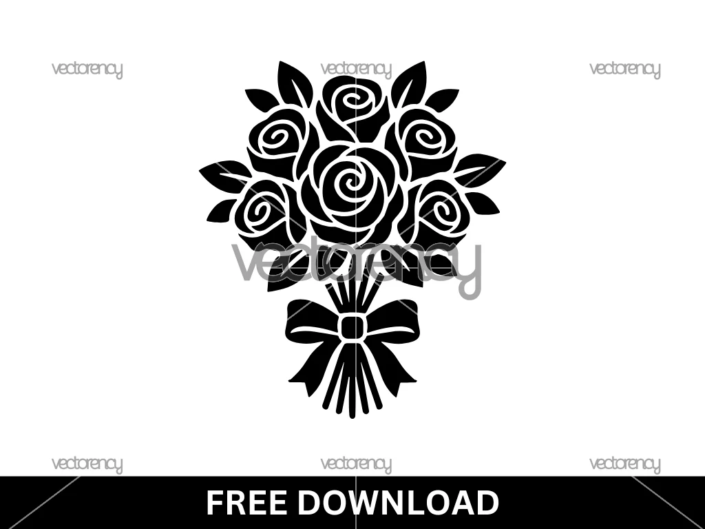 Wedding  Bouquet Vector Free