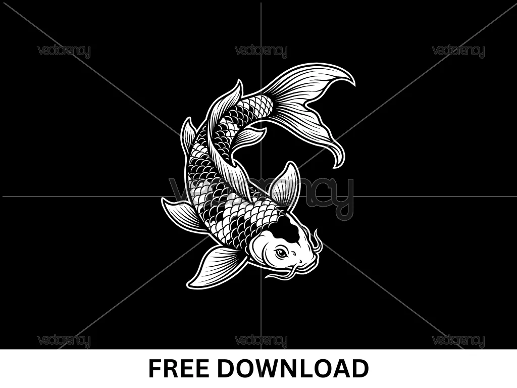 Koi Fish SVG Free