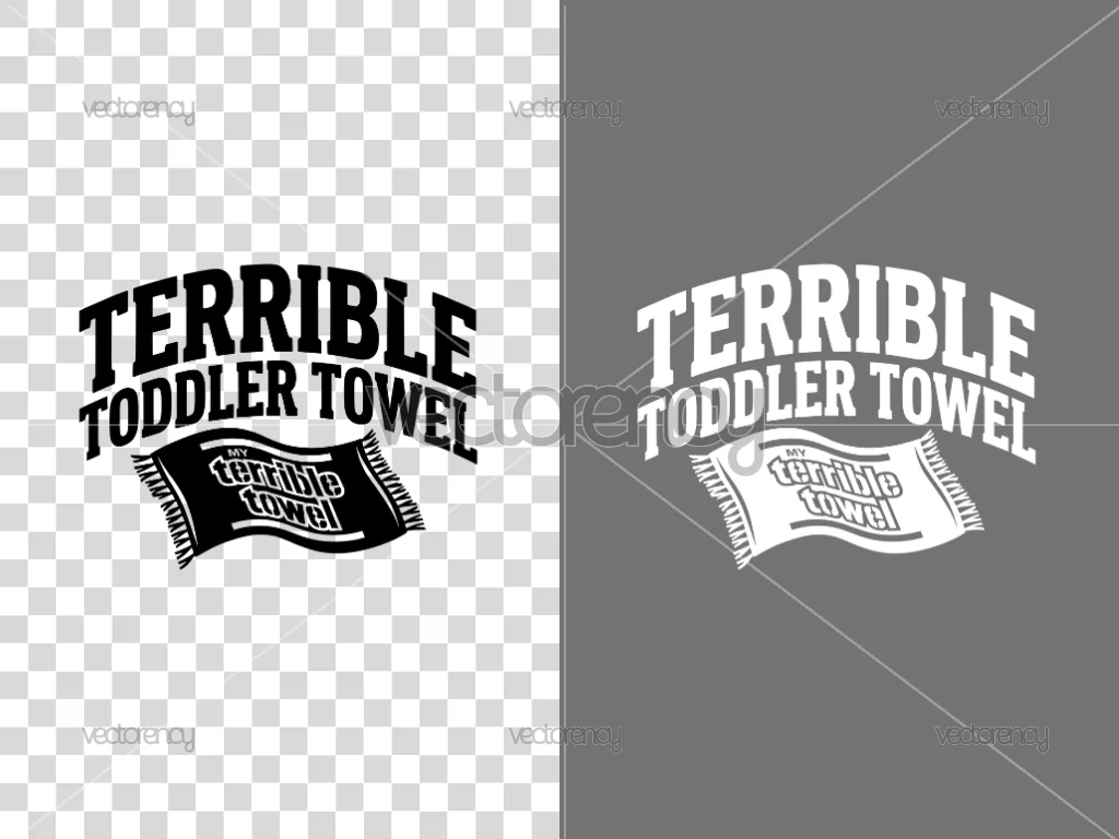 Terrible Toddler Towel Premium Design Vector PNG SVG DXF