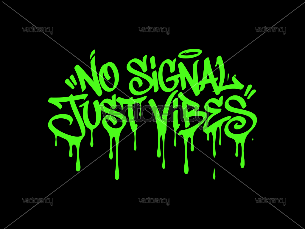 No Signal, Just Vibes SVG Design