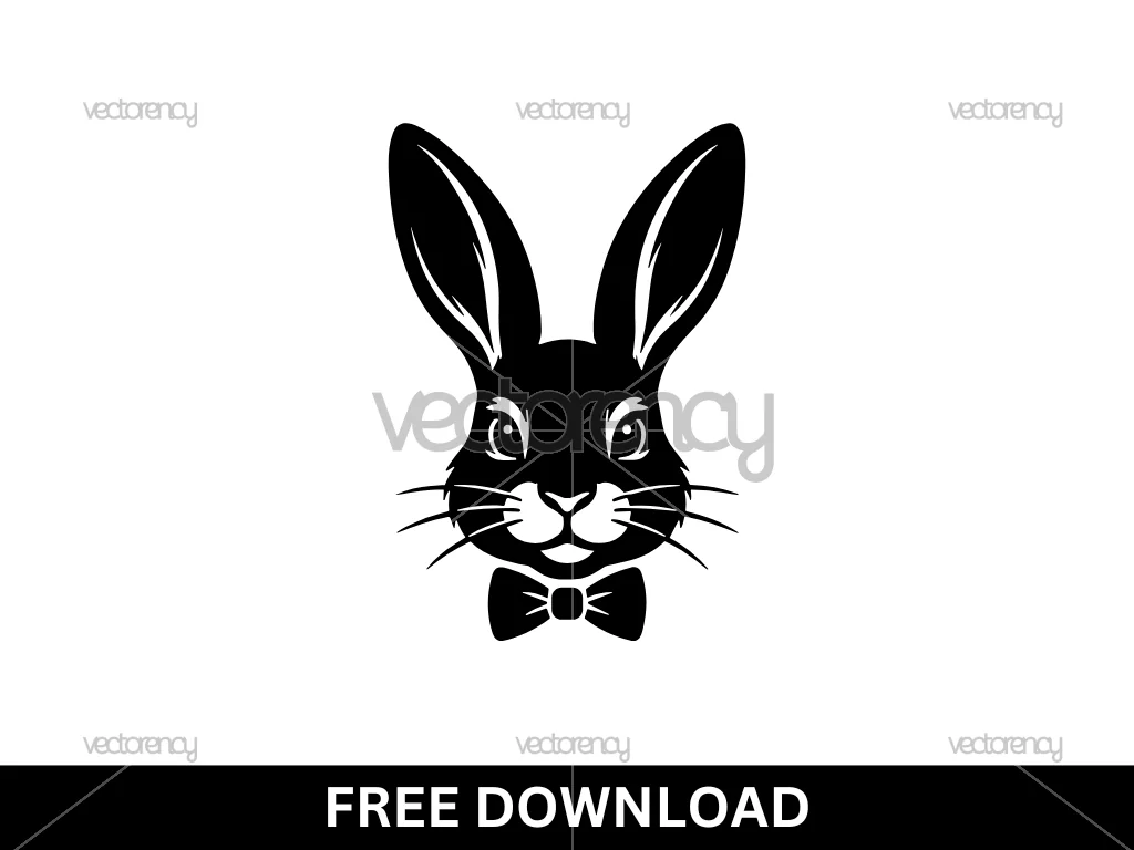 Bunny Face Vector Free