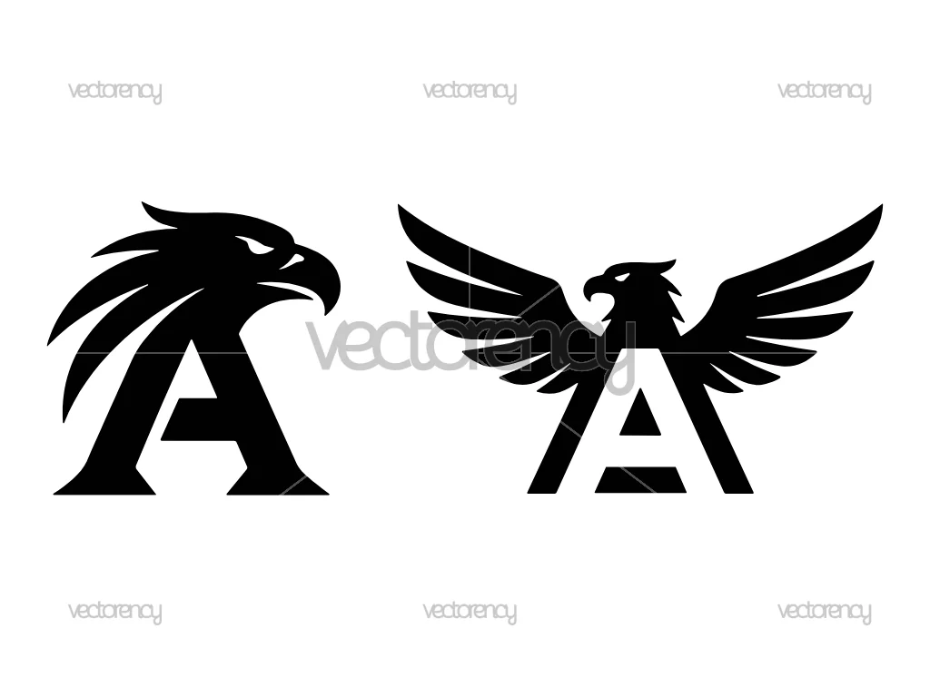 Eagle Logo Vector Monogram A