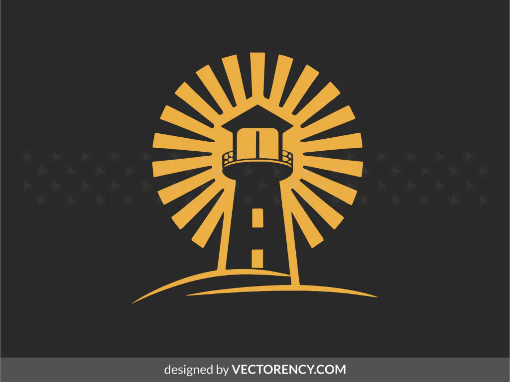 Lighthouse Icon SVG Logo Image