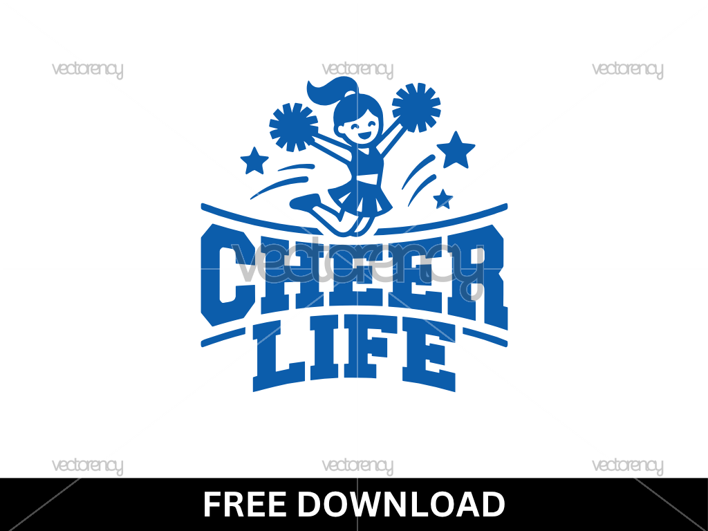 Cheerleader Cheer Life Cricut Cut File Free Download