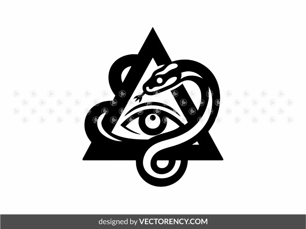 Triangle Eye Snake Logo