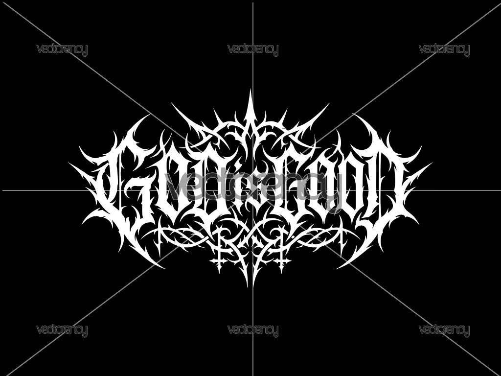 God is Good SVG Metal Band Logo Template Vector SVG PNG File