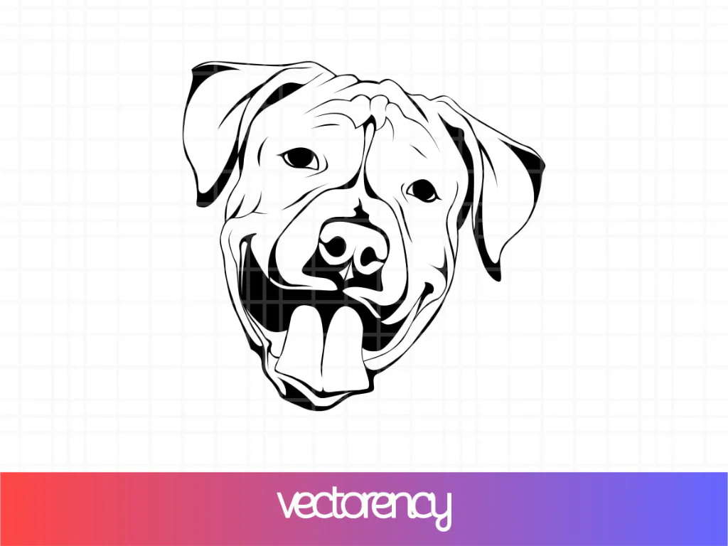 Pitbull Clipart Bull Dog SVG