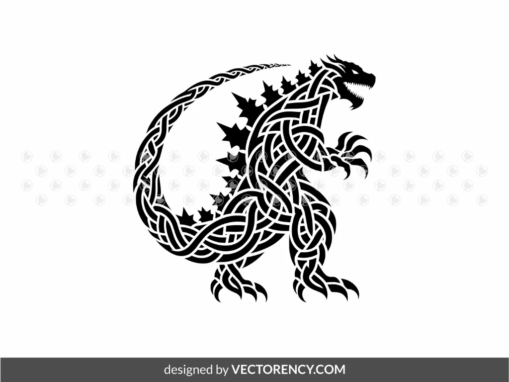 Godzilla Vector, Celtic SVG