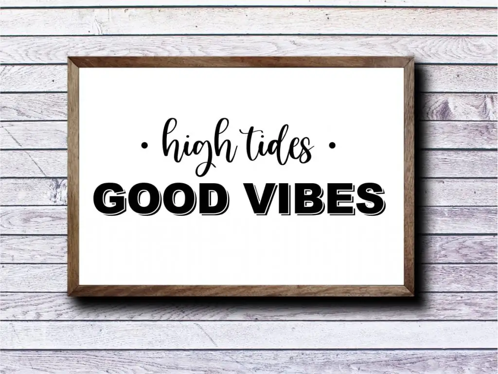 High Tides, Good Vibes SVG